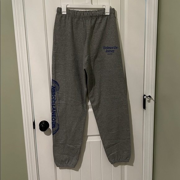 NWOT “Embrace the Journey” Grey Sweatpants by Miscellaneous Design Studios - Picture 3 of 4